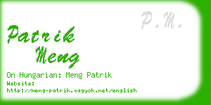 patrik meng business card